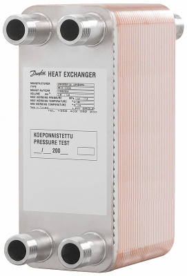 <h2>Технические характеристики и габариты&nbsp;Теплообменник Danfoss XB 10-2</h2>
<table>
<tbody>
<tr>
	<td>
		 Тип
	</td>
	<td>
		 Присоед-е
	</td>
	<td>
		 Кол. пластин
	</td>
	<td>
		 S (м2)
	</td>
	<td>
		 Общая длина (мм)
	</td>
</tr>
<tr>
	<td>
		 Теплообменник XB 10-2-20/20
	</td>
	<td>
		 1"
	</td>
	<td>
		 20/20
	</td>
	<td>
		 1,16
	</td>
	<td>
		 211
	</td>
</tr>
<tr>
	<td>
		 Теплообменник XB 10-2-26/26
	</td>
	<td>
		 1"
	</td>
	<td>
		 26/26
	</td>
	<td>
		 1,51
	</td>
	<td>
		 242,2
	</td>
</tr>
<tr>
	<td>
		 Теплообменник XB 10-2-30/30
	</td>
	<td>
		 1"
	</td>
	<td>
		 30/30
	</td>
	<td>
		 1,75
	</td>
	<td>
		 263
	</td>
</tr>
<tr>
	<td>
		 Теплообменник XB 10-2-36/36
	</td>
	<td>
		 1"
	</td>
	<td>
		 36/36
	</td>
	<td>
		 2,09
	</td>
	<td>
		 294,2
	</td>
</tr>
<tr>
	<td>
		 Теплообменник XB 10-2-40/40
	</td>
	<td>
		 1"
	</td>
	<td>
		 40/40
	</td>
	<td>
		 2,32
	</td>
	<td>
		 315
	</td>
</tr>
<tr>
	<td>
		 Теплообменник XB 10-2-46/46
	</td>
	<td>
		 1"
	</td>
	<td>
		 46/46
	</td>
	<td>
		 2,67
	</td>
	<td>
		 346,2
	</td>
</tr>
<tr>
	<td>
		 Теплообменник XB 10-2-50/50
	</td>
	<td>
		 1"
	</td>
	<td>
		 50/50
	</td>
	<td>
		 2,9
	</td>
	<td>
		 367
	</td>
</tr>
<tr>
	<td>
		 Теплообменник XB 10-2-56/56
	</td>
	<td>
		 1"
	</td>
	<td>
		 56/56
	</td>
	<td>
		 3,25
	</td>
	<td>
		 398,2
	</td>
</tr>
<tr>
	<td>
		 Теплообменник XB 10-2-60/60
	</td>
	<td>
		 1"
	</td>
	<td>
		 60/60
	</td>
	<td>
		 3,48
	</td>
	<td>
		 419
	</td>
</tr>
</tbody>
</table>
 &nbsp; <br>